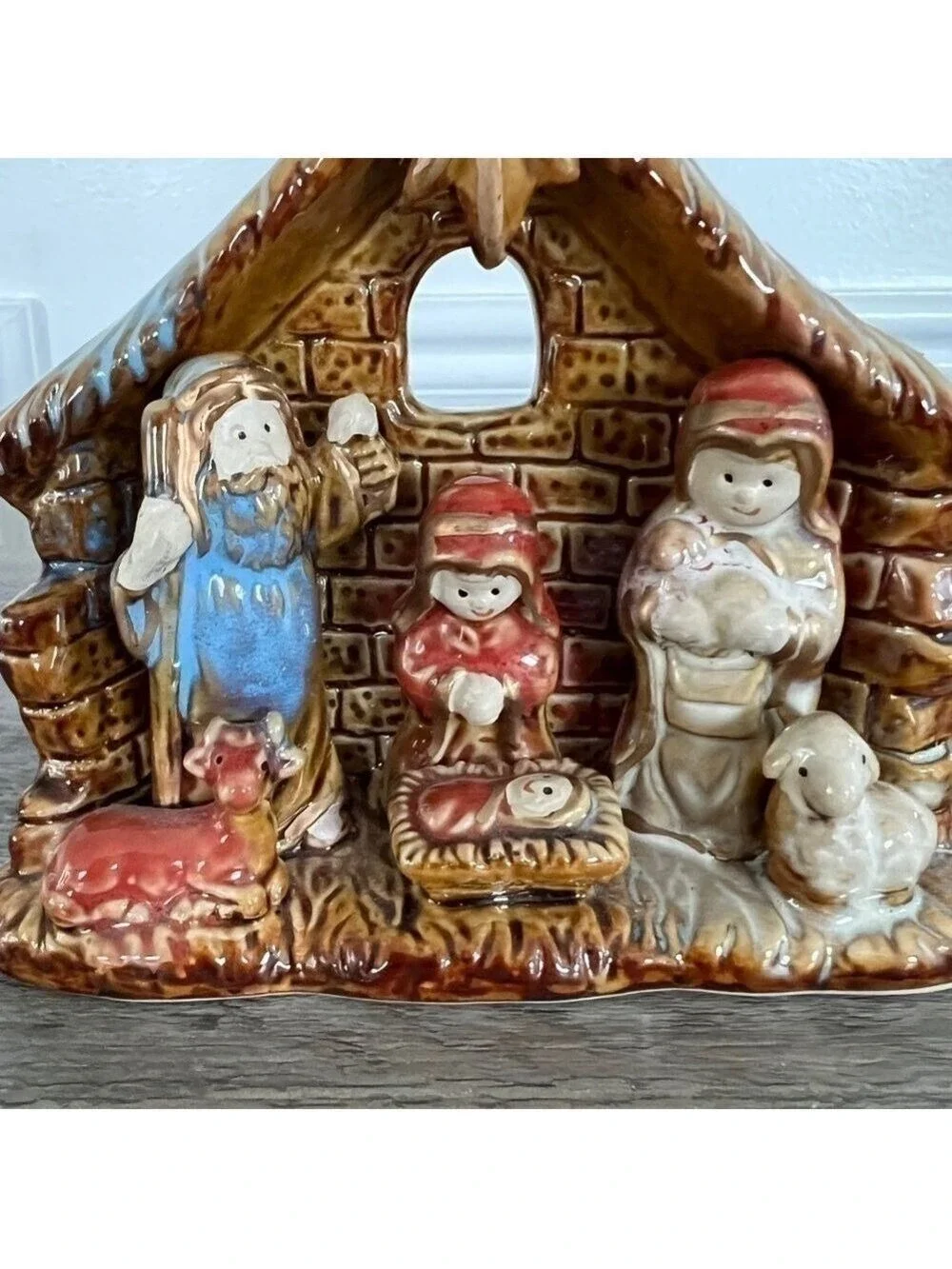 Vintage Miniature Nativity Scene
